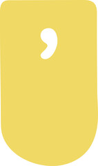 vector illustration of an apostrophe pennant