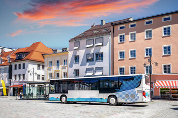 Altstadt von Straubing, Bayern, Deutschland 