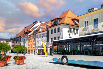 Altstadt von Straubing, Bayern, Deutschland 