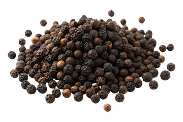 Aromatic black peppercorns a spicy pile showcasing rich dark tones and