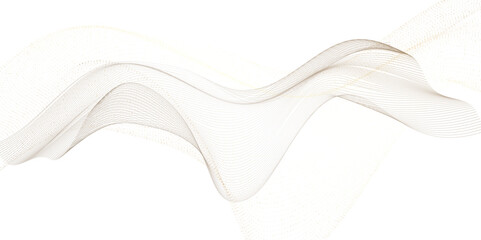 Light soft grey beige wave on White Background. Creative line art. Design elements created using Blend Tool. Smooth wave abstract vector background layout design template for cover, postar, banner. 