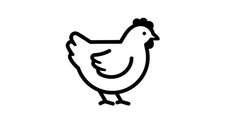 Bold Black Line Art Hand Gesture Partially Visible
