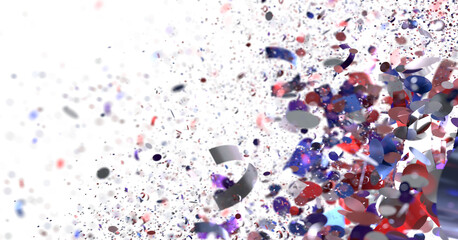 Festive confetti burst, perfect for celebratory designs.  High resolution image.