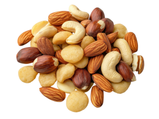 Bountiful pile of mixed nuts, healthy and delicious snack for every occasion