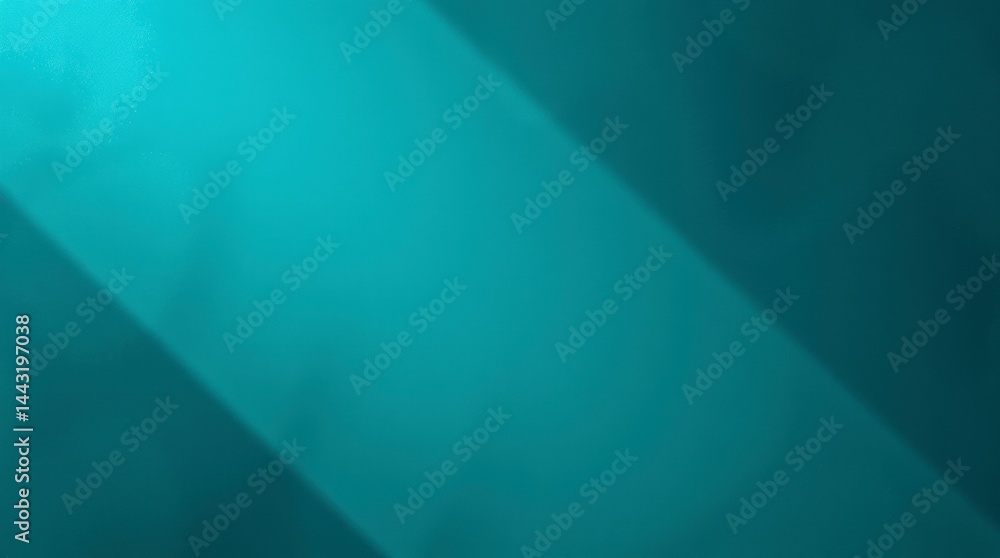 Poster teal background with diagonal shadow