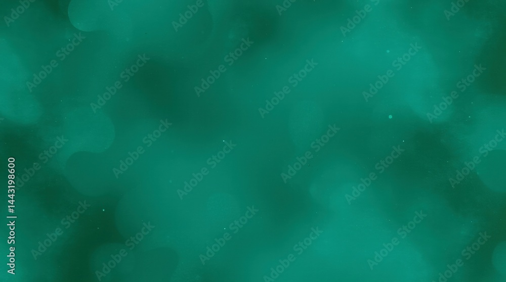 Poster teal abstract background with bokeh effect