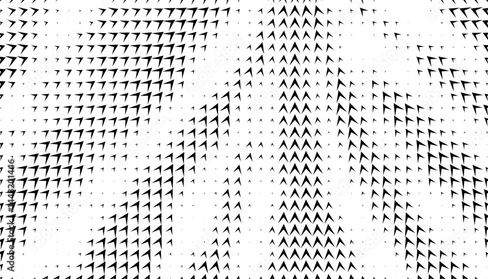 Poster black and white abstract geometric pattern with halftone effect for sporty background and jersey des