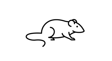 Abstract Black Line Art Swirl Design Element