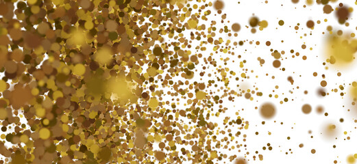 Abstract background with gold confetti. Perfect for celebration, party, or luxury themes.