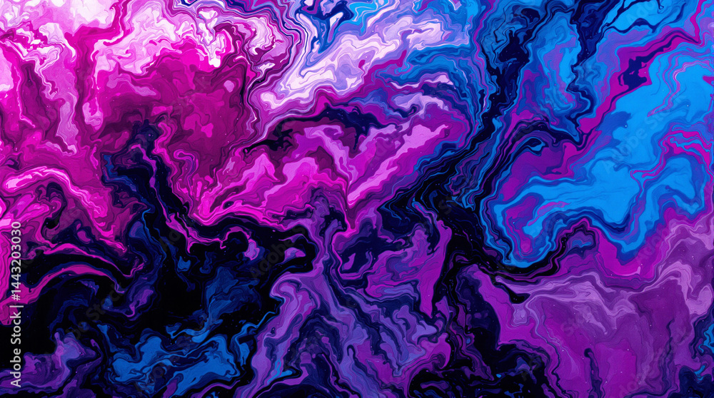 Aufkleber abstract color swirls: a vibrant and captivating display of swirling, flowing colors creates a mesme