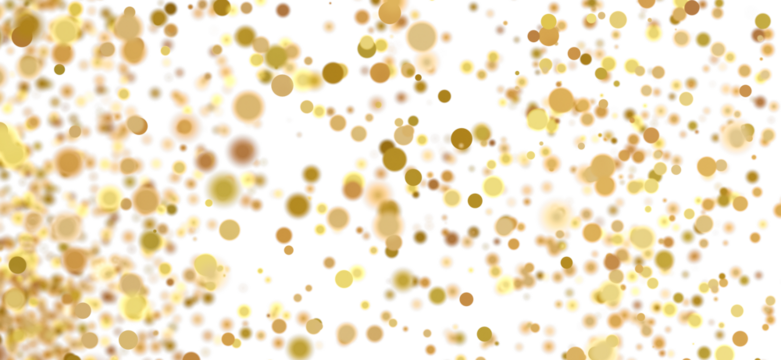 Abstract background with golden bokeh circles. Perfect for celebrations!
