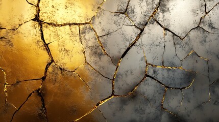 Obraz premium Monocolor alcohol ink marbling raster background. Liquid waves and stains. Black and gold abstract fluid art. Acrylic and oil paint flow monochrome contemporary backdrop, black marble with golden vein