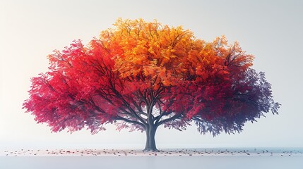 Modern digital tree render high resolution picture