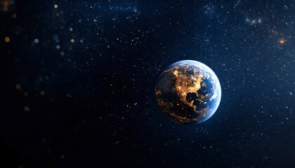 Fototapeta premium Earth in Space, Stars