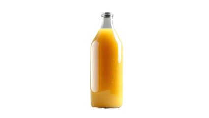 Glass Bottle of Orange Juice 