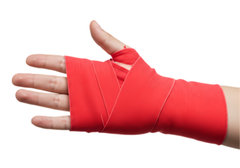 Red Hand Wrap: Protection and Support for Sports and Fitness