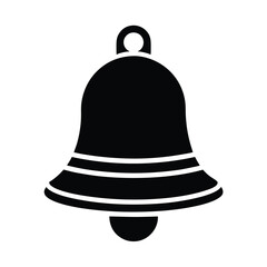 court bell stencil icon silhouette vector illustration