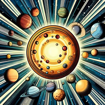 
the sun and the planets of the solar system 46