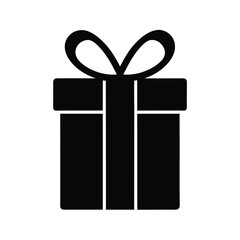 birthday presents icon silhouette vector illustration