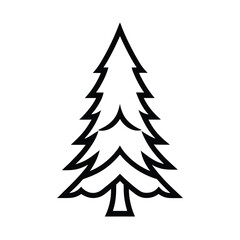 Fototapeta premium christmas tree vector illustration