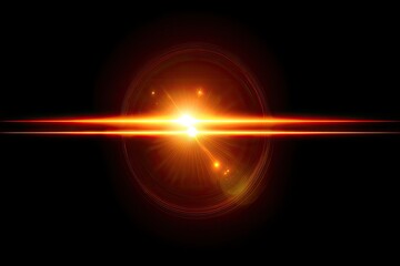 Fiery lens flare