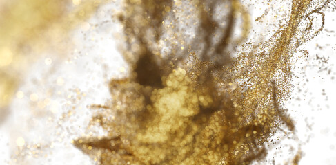 Gold Glitter Explosion - Abstract Background