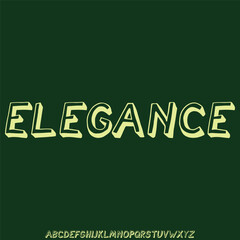 Elegance luxury high contrast sans serif alphabet display font vector