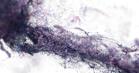 Dynamic colorful particle explosion.  Ideal for tech, energy, or design projects.