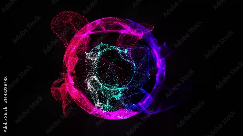 Poster abstract blue background with alpha channel