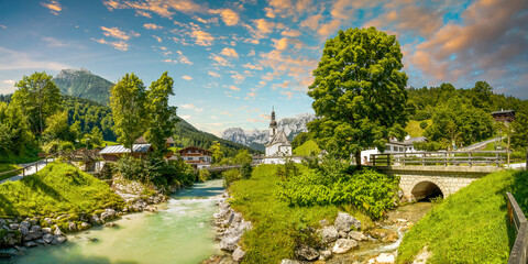 Kirche in Ramsau, Berchtesgaden, Deutschland 