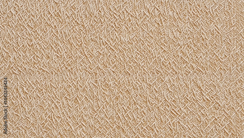 Poster detailed closeup of beige woven straw texture background with intricate patterns