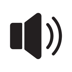 Speaker volume icon, volume icon vector design