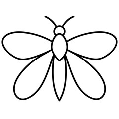 Sleek Firefly Vector Drawing