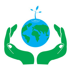 Black globe icon on trasparent background