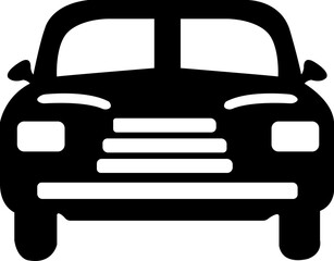 Car clip art design on plain white transparent isolated background for card, shirt, hoodie, sweatshirt, apparel, tag, mug, icon, poster or badge