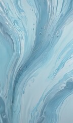 Obraz premium Fluid light blue abstract, soft gradients, marbled effect, blue, design