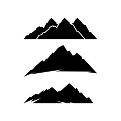 Minimalist Mountain Silhouette Reflections , Black and White Nature Art