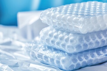 Stacked protective bubble wrap
