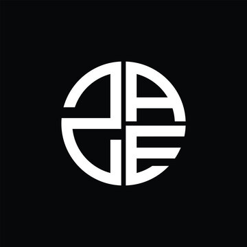 ZAE logo ZAE icon ZAE vector ZAE monogram ZAE letter ZAE minimalist ZAE triangle ZAE flat Unique modern flat abstract logo design.