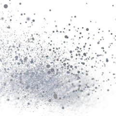 Glowing silver particles, abstract background, bokeh effect, festive, magical, shiny, glitter, texture, design element.