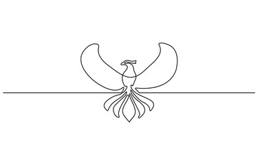 bird White dove in one continuous line drawing. Bird symbol of peace and freedom in simple linear style. Concept for national labor movement icon. Editable stroke. Doodle outline vector illustration