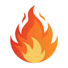 fire flames vector illustration icon on white background