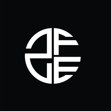 ZFE logo ZFE icon ZFE vector ZFE monogram ZFEletter ZFEminimalist ZFEtriangle ZFEflat Unique modern flat abstract logo design.