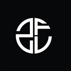 ZFV logo ZFV icon ZFV vector ZFV monogram ZFVletter ZFVminimalist ZFVtriangle ZFVflat Unique modern flat abstract logo design.