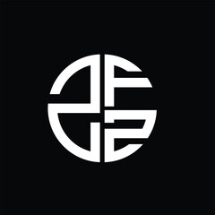 ZFZ logo ZFZ icon ZFZ vector ZFZ monogram ZFZletter ZFZminimalist ZFZtriangle ZFZflat Unique modern flat abstract logo design.