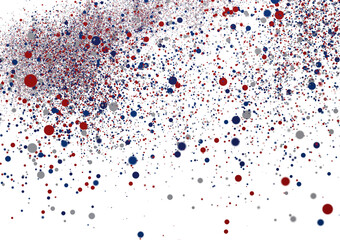 Red Blue Gray Confetti Explosion Background