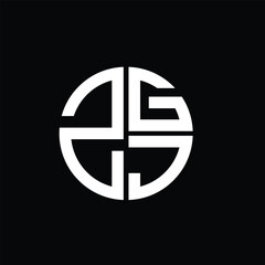 ZGJ logo ZGJ icon ZGJ vector ZGJ monogram ZGJletter ZGJminimalist ZGJtriangle ZGJflat Unique modern flat abstract logo design.