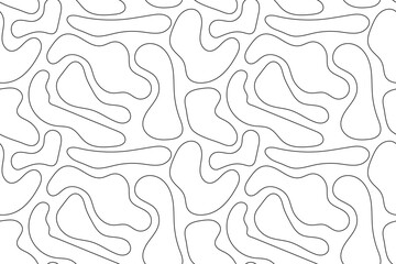 vector abstract shape seamless pattern design, repeated simple pattern, doodle background
