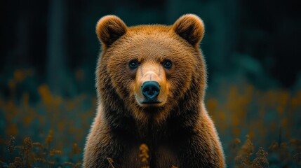 Fototapeta premium Brown bear in forest