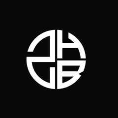 ZHB logo ZHB icon ZHB vector ZHB monogram ZHBletter ZHBminimalist ZHBtriangle ZHBflat Unique modern flat abstract logo design.
